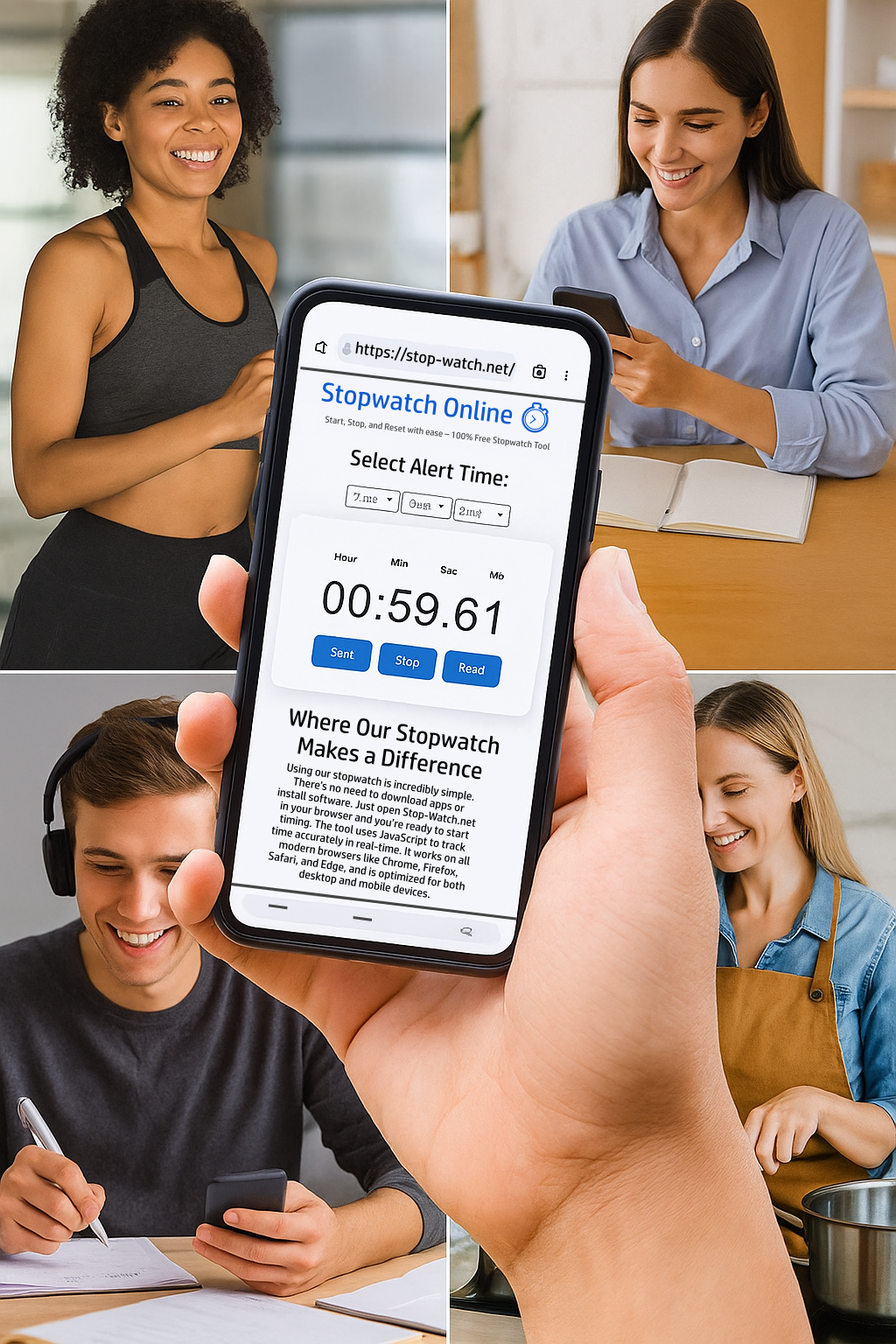 Stop-Watch.net – Free Online Stopwatch and Digital Timer Tool with Lap Tracking, Countdown, and Productivity Features